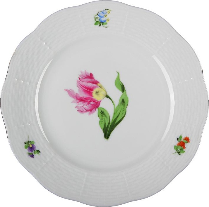 53514 Herend Тарелка суповая 24см "Китти" (розовая) Фарфор 