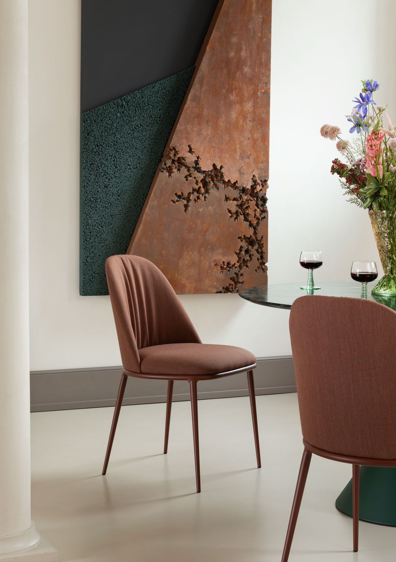 Мягкий стул из ткани Midj ARCH-00027619 - Вид №3