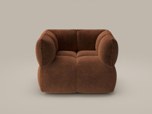 Кожаное кресло с подлокотниками