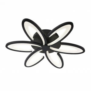 Потолочный светодиодный светильник Omnilux Florinas OML-49317-60 OMNILUX FLORINAS BLACK 202794 Черный