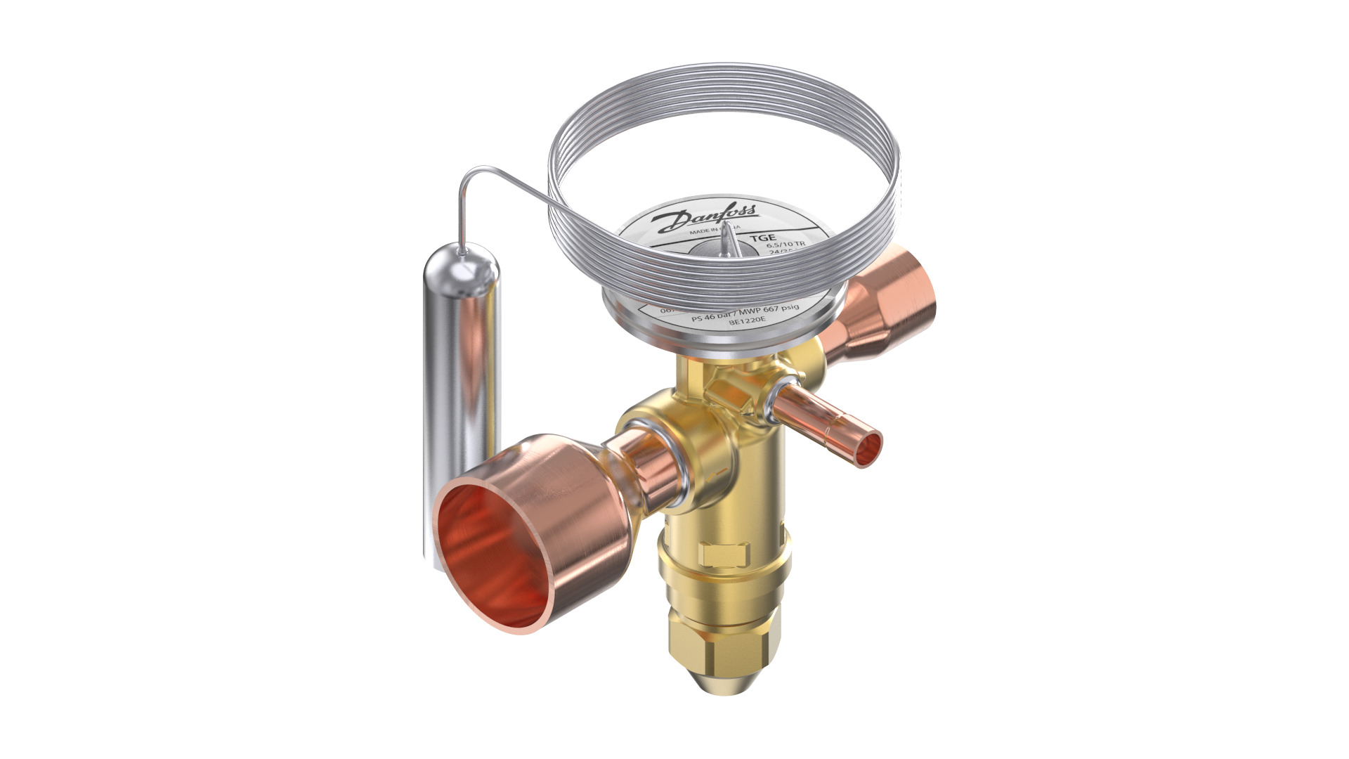 Danfoss TGE — Клапаны терморегулирующие со встроенными клапанными узлами TGE 10-16 Клапан терморегулирующий 067N3401  - Вид №10