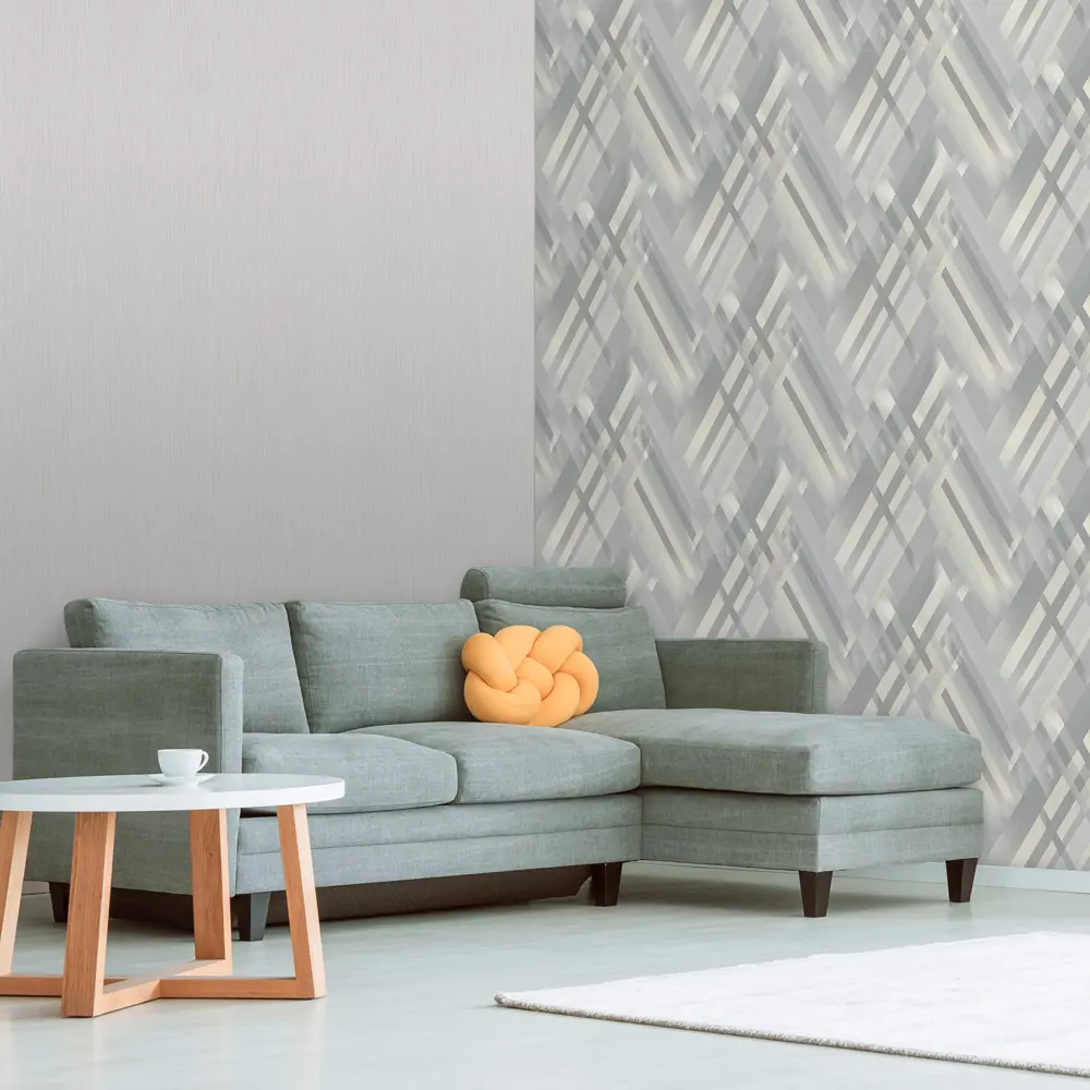Обои флизелиновые Euro Decor Tissage серые 1.06 м ED7186-11 85865965 STLM-2060635 - Вид №3