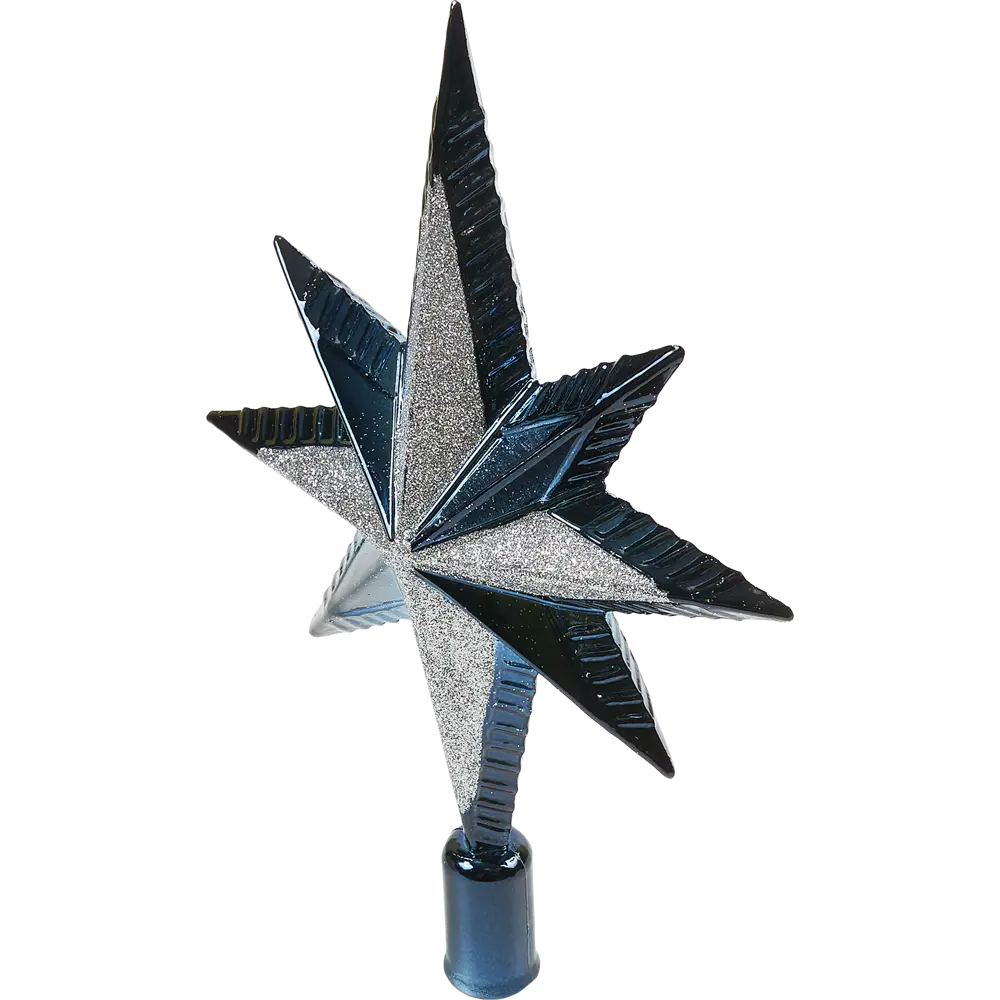 84751280 Верхушка на елку Звезда Семиконечная h20 см синий STLM-0951099 Santreyd  - Вид №1