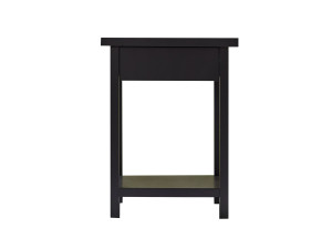 Деревянная квадратная тумбочка