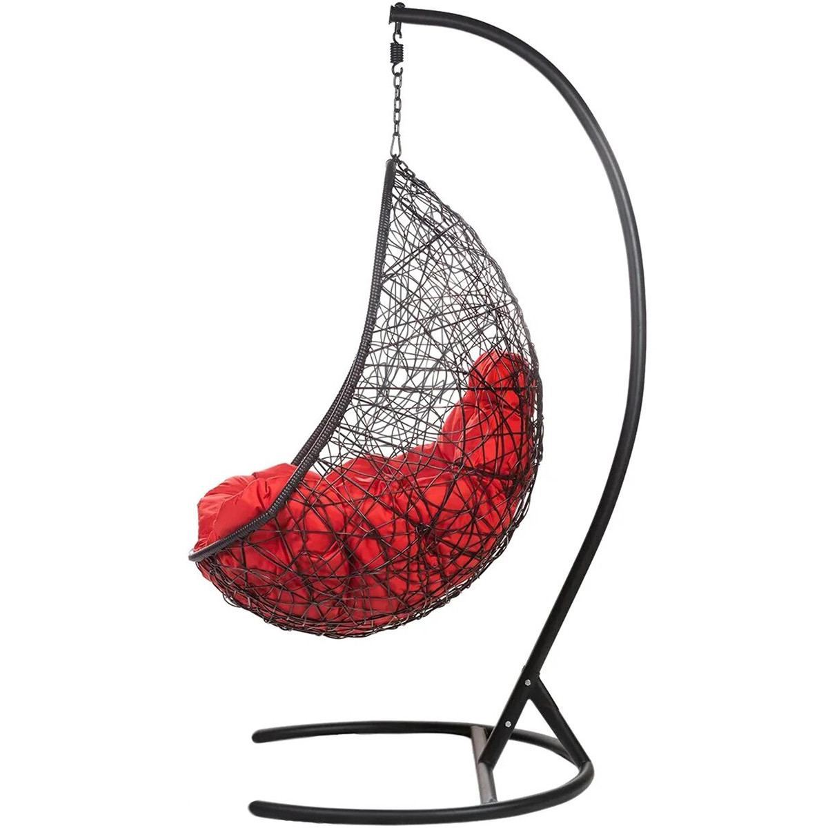 Кресло подвесное черное с красной подушкой Easy BIGARDEN  00-3974104 Черный  - Вид №1