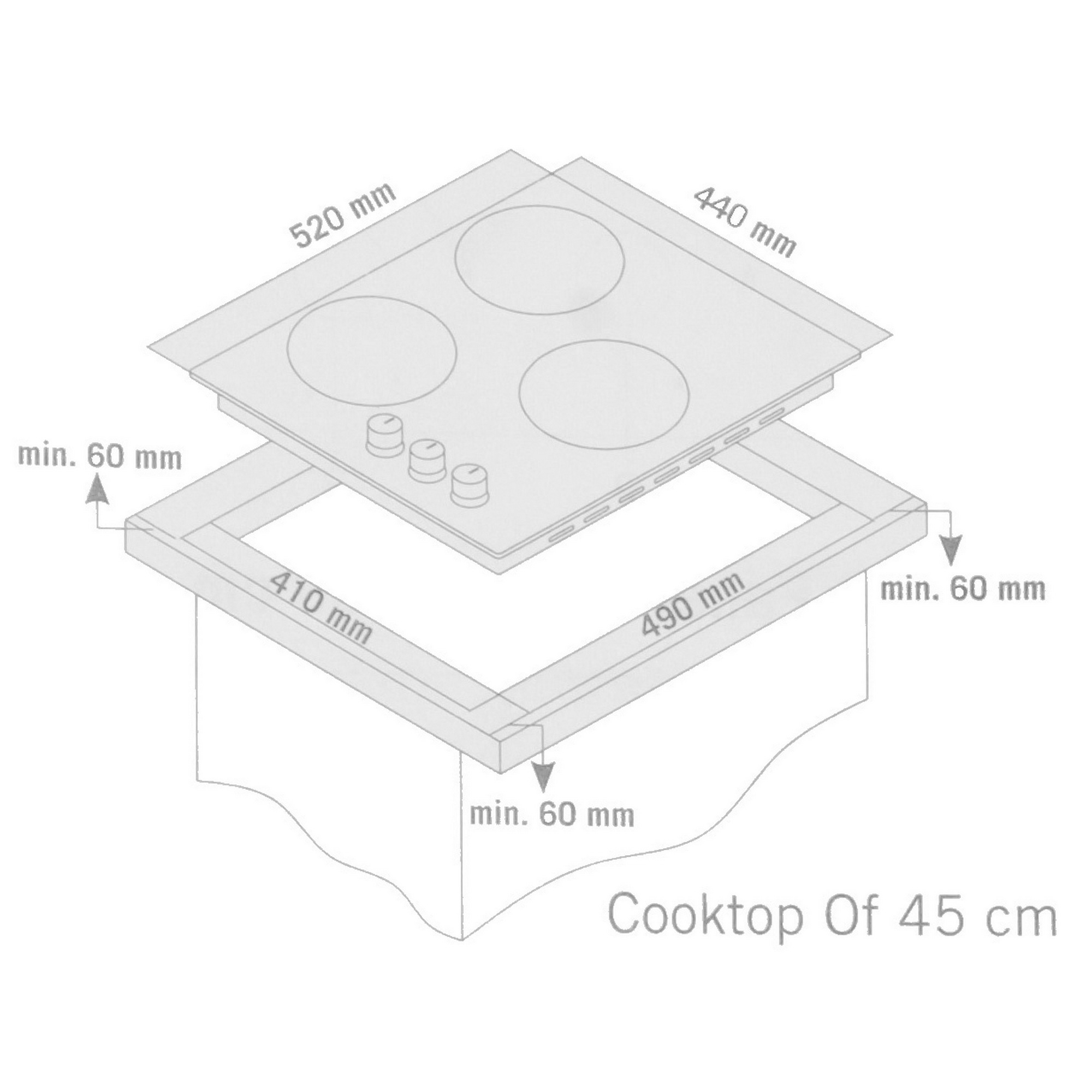 9140873 Газовая варочная поверхность Delvento V45V30B088 STDN-0016113 - Вид №7