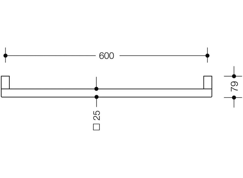 100.30.20040 держатель для банного полотенца HEWI System 100 - Вид №4