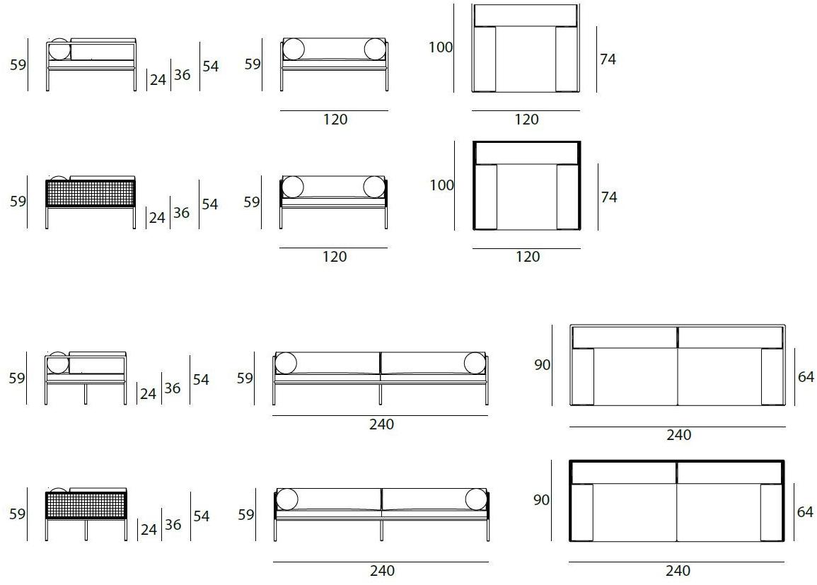 Living Divani Съемный тканевый диван Agra sun-id-1509183 - Вид №6