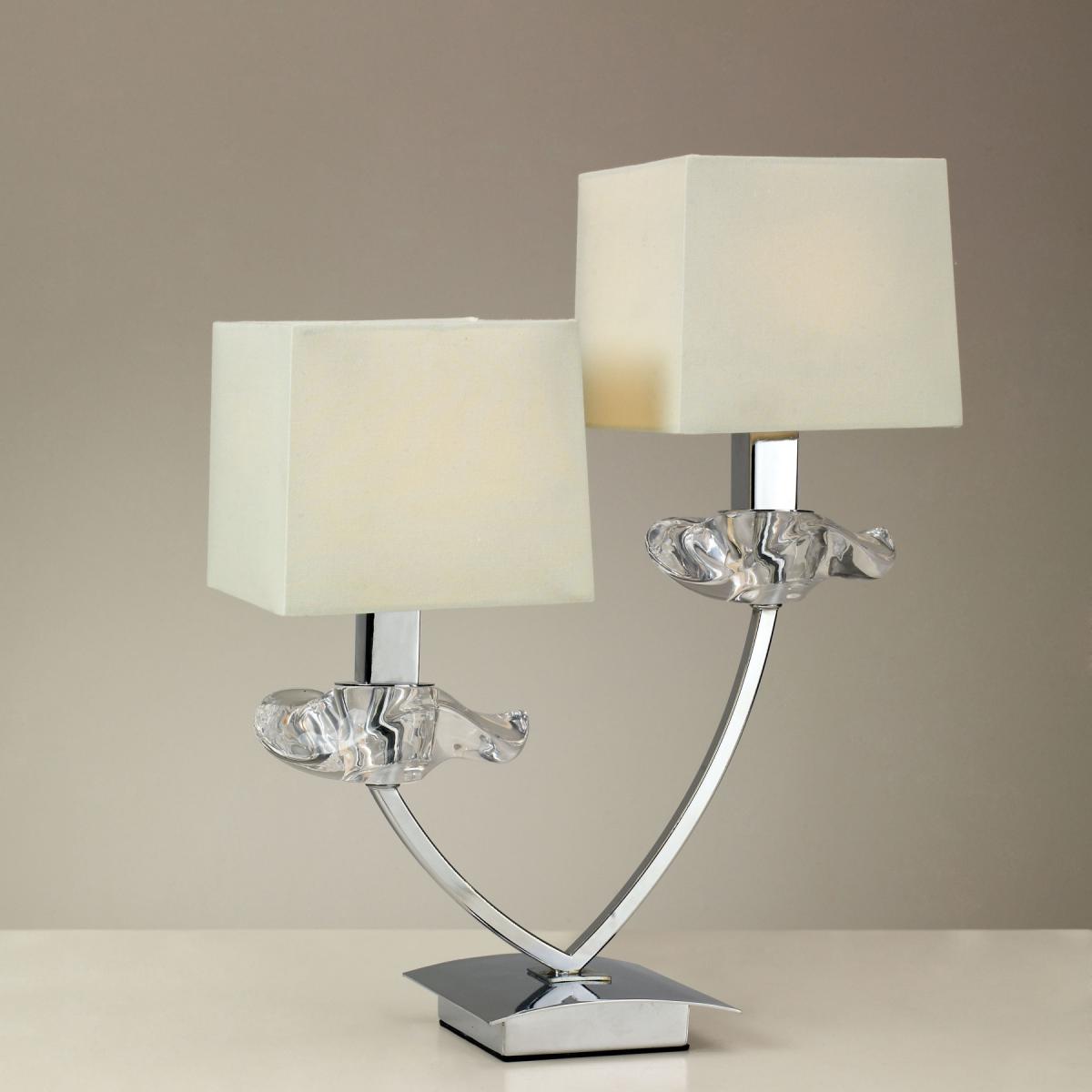 086273 Настольная лампа 2L белая Mantra Akira