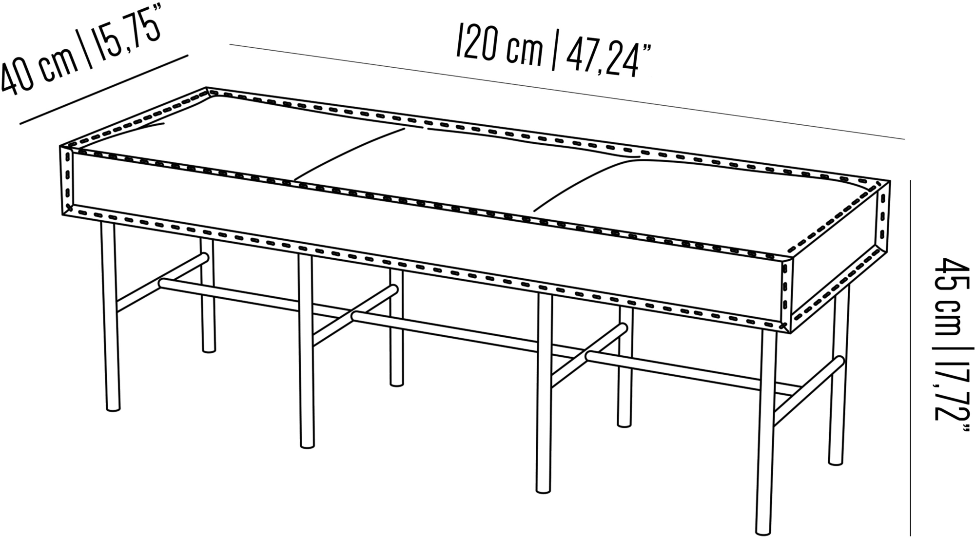 Il Bronzetto Железная скамья Soft iron Sir 02 - Вид №1