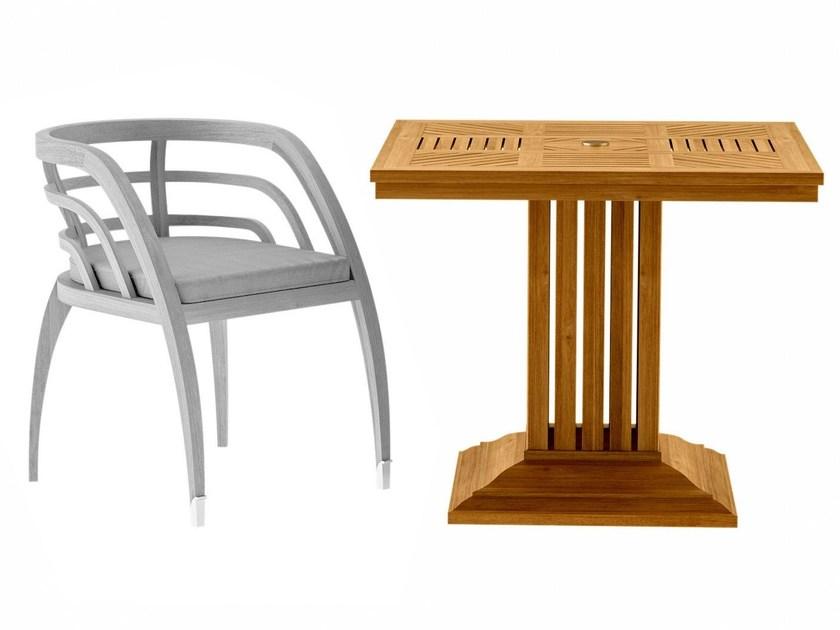 ASTELLO Садовый стол из тикового дерева Coquelicot Cl.tr1.l1.04 - Вид №1