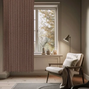 Штора WITERRA на ленте со скрытыми петлями 200×280 см бежевая в стиле кантри 89400590