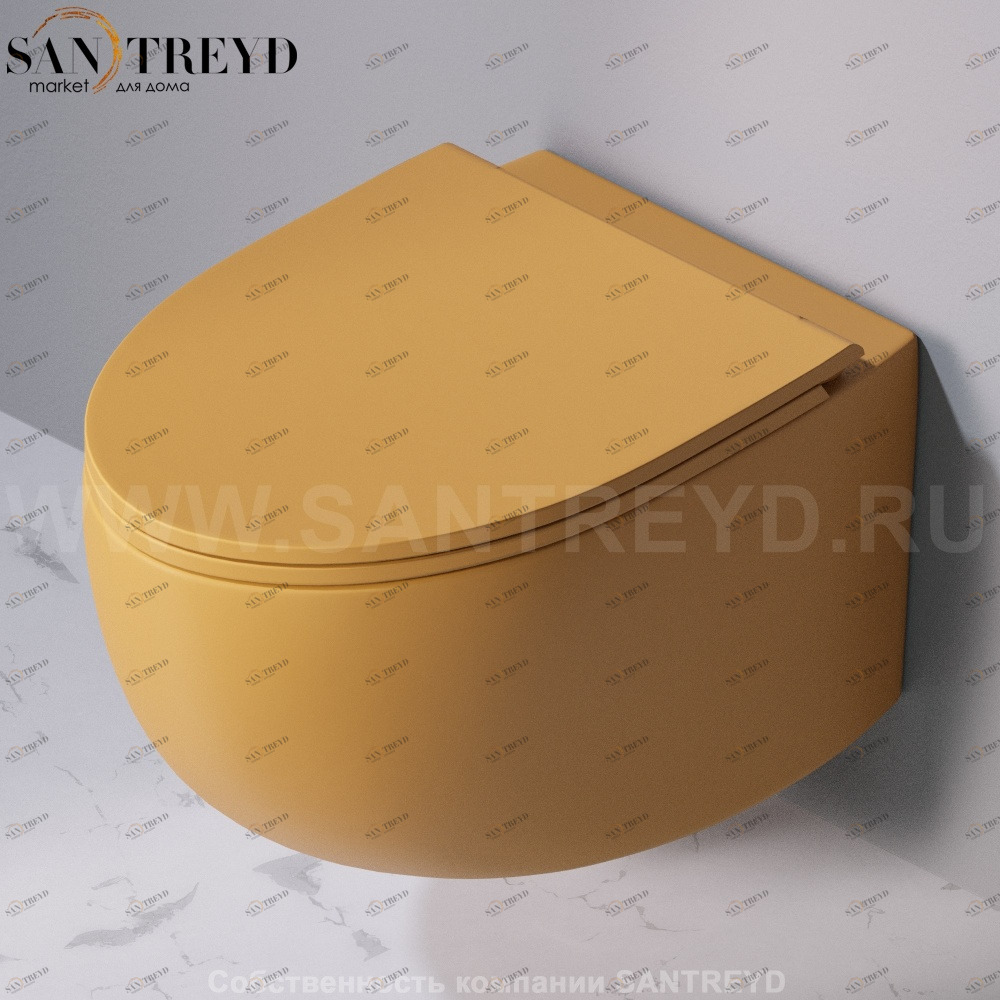 S555T0R0V6.133 Подвесной унитаз настенный Желтый A. e T. Italia Dot Италия AeT ITALIA DOT 2.0