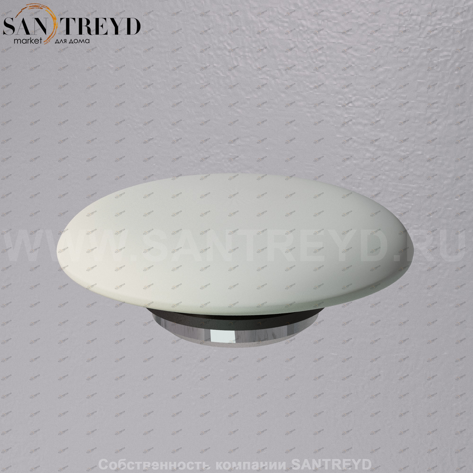 A037VX.130 Донный клапан с керамической накладкой проточный A. e. T. Italia RICAMBI Серый матовый AeT ITALIA