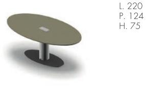 Bralco Овальный стол для совещаний с системой управления кабелями Take off evolution sun-id-1443983 - Вид №1