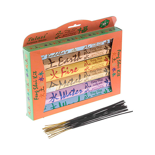 03898 Набор благовоний шестигранники 20 шт. "Фэн Шуй" 6 в 1 Sarathi 