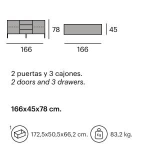 Стальной и деревянный шкаф Pilma New Zen ARCH-00000072 - Вид №3