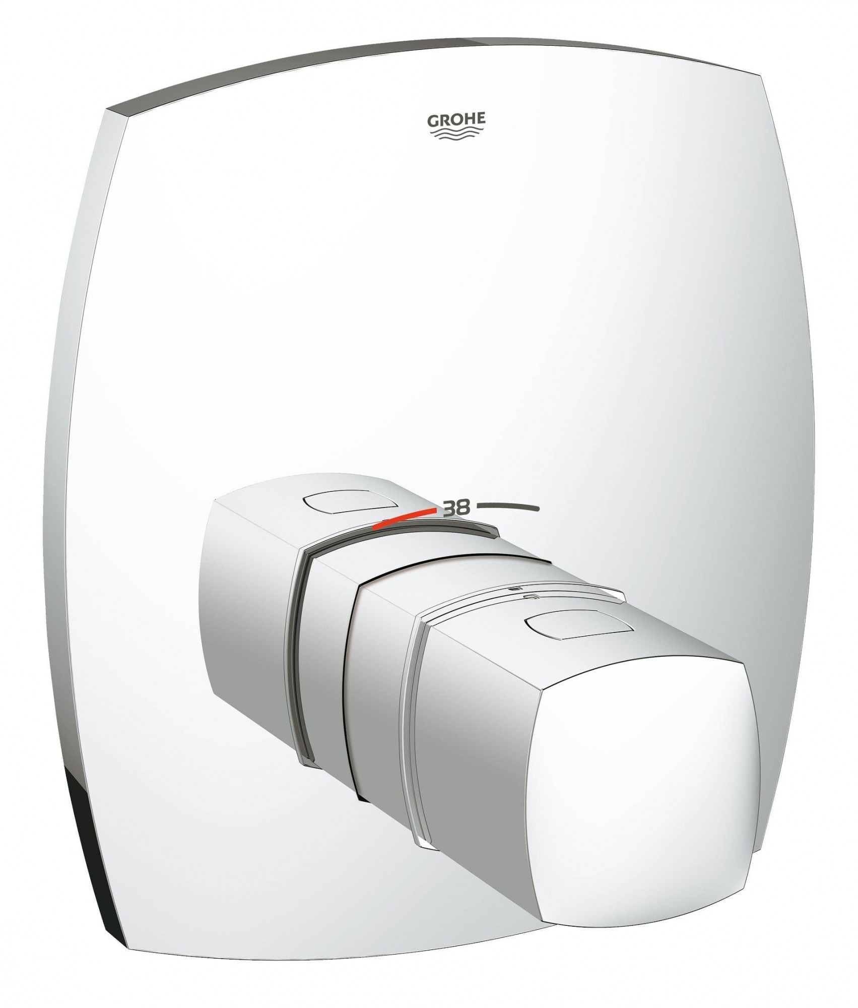 19941000 Внешняя часть центрального термостатического смесителя Grohe Grandera хром