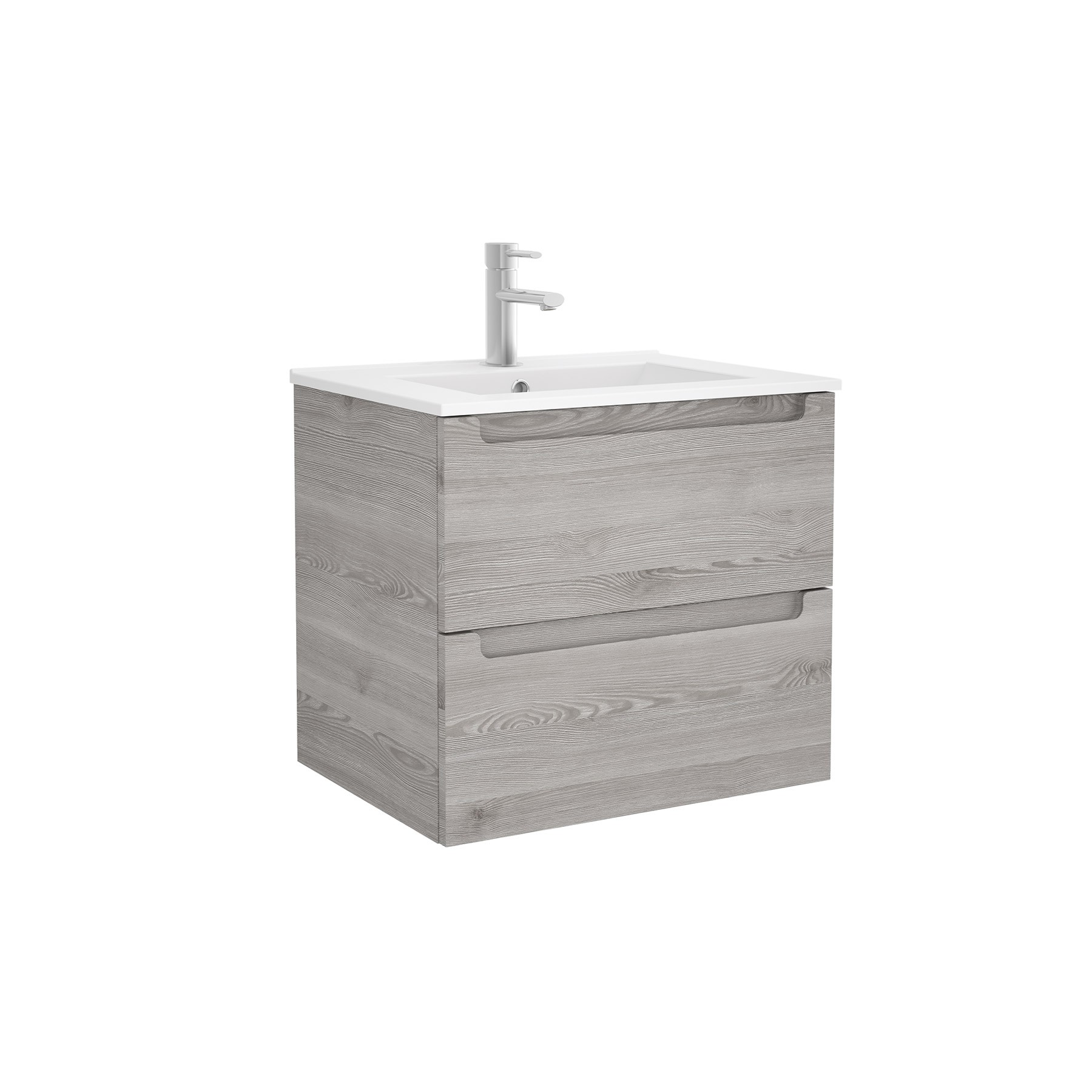 23929 SALGAR Мебель под умывальник MONTERREY 600 2 металлических ящика BAY PINE 598 x 540 x 450 мм Лавровая сосна  - Вид №1