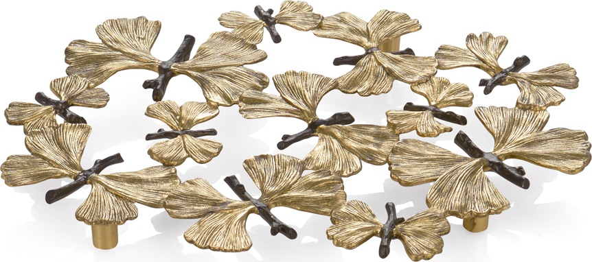 10591555 Michael Aram Подставка под горячее Michael Aram Бабочки гинкго 28см, сталь нержавеющая Сталь нержавеющая 