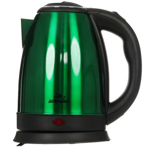 9213033 Электрочайник Добрыня DO-1224G зеленый