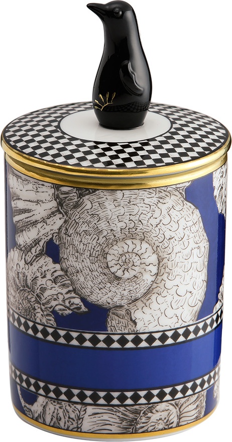 10647774 Richard Ginori Шкатулка цилиндрическая с крышкой TOTEM Фарфор