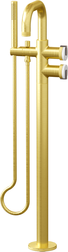 E-11557-R1WT-L1GM-BB Смеситель напольный отдельностоящий (внешняя часть) GRAFF MOD+