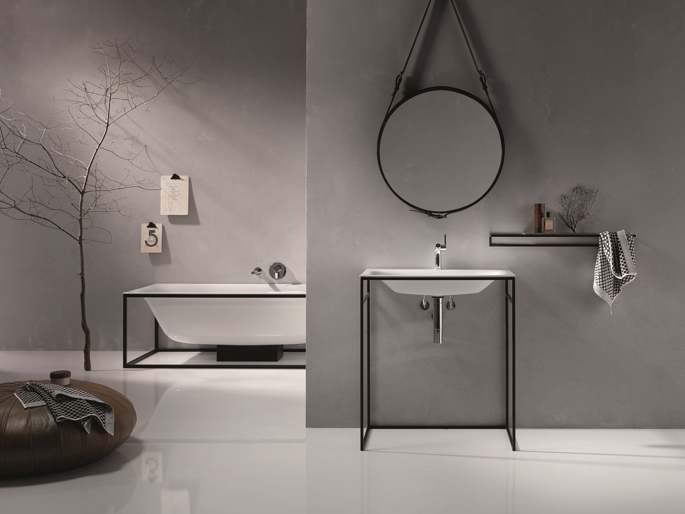 Одинарный прямоугольный умывальник из эмалированной стали Bette BetteLux Shape ARCH-00056760 - Вид №3