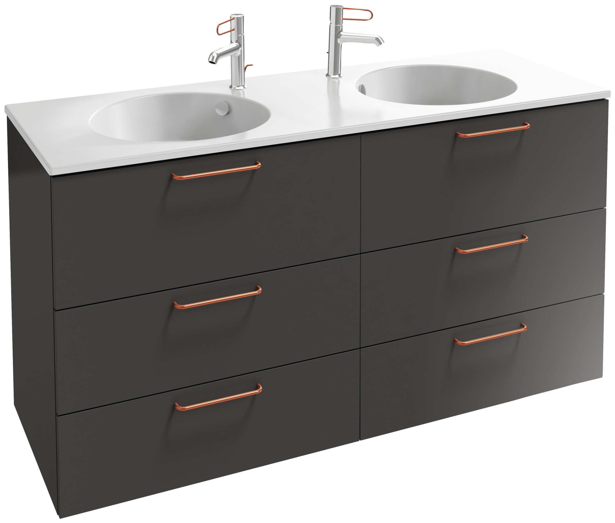 EB2536-R7-N14 Тумба под столешницу 140 см, 6 ящиков, бронзовая ручка JACOB DELAFON ODÉON RIVE GAUCHE ODEON RIVE GAUCHE