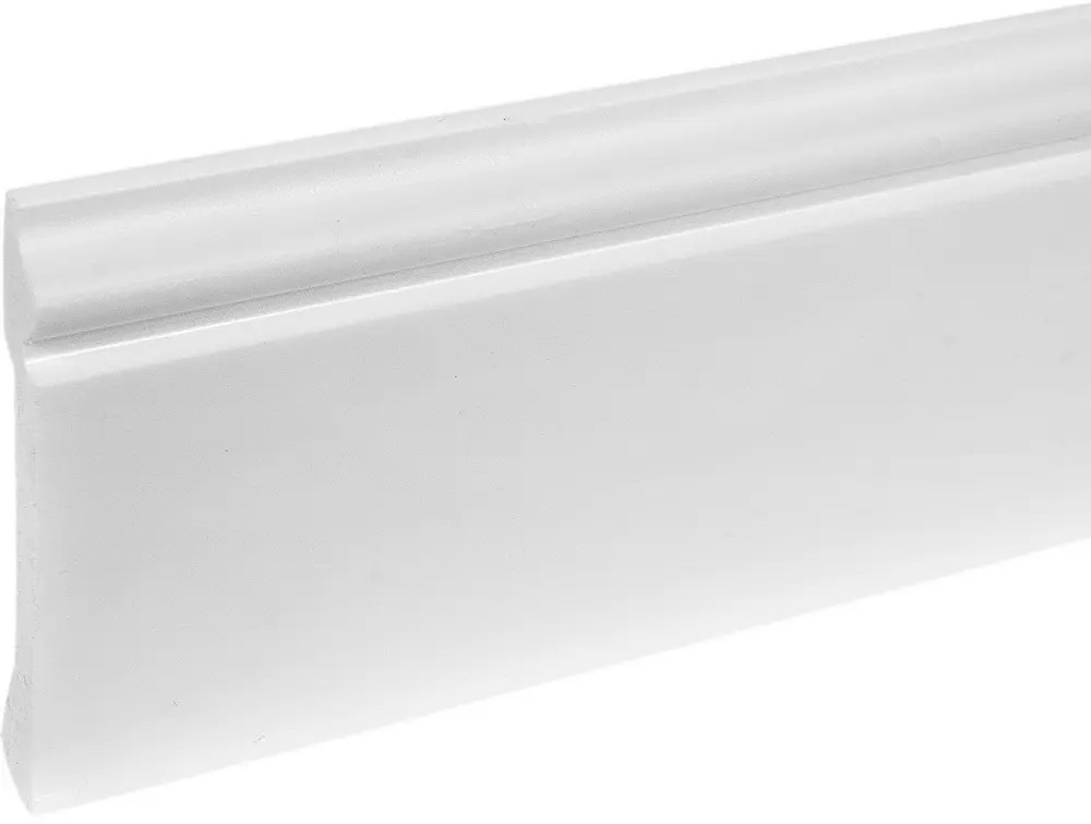 NMC Плинтус напольный белый HDPS 12×1.5×200 см для интерьера 82268273