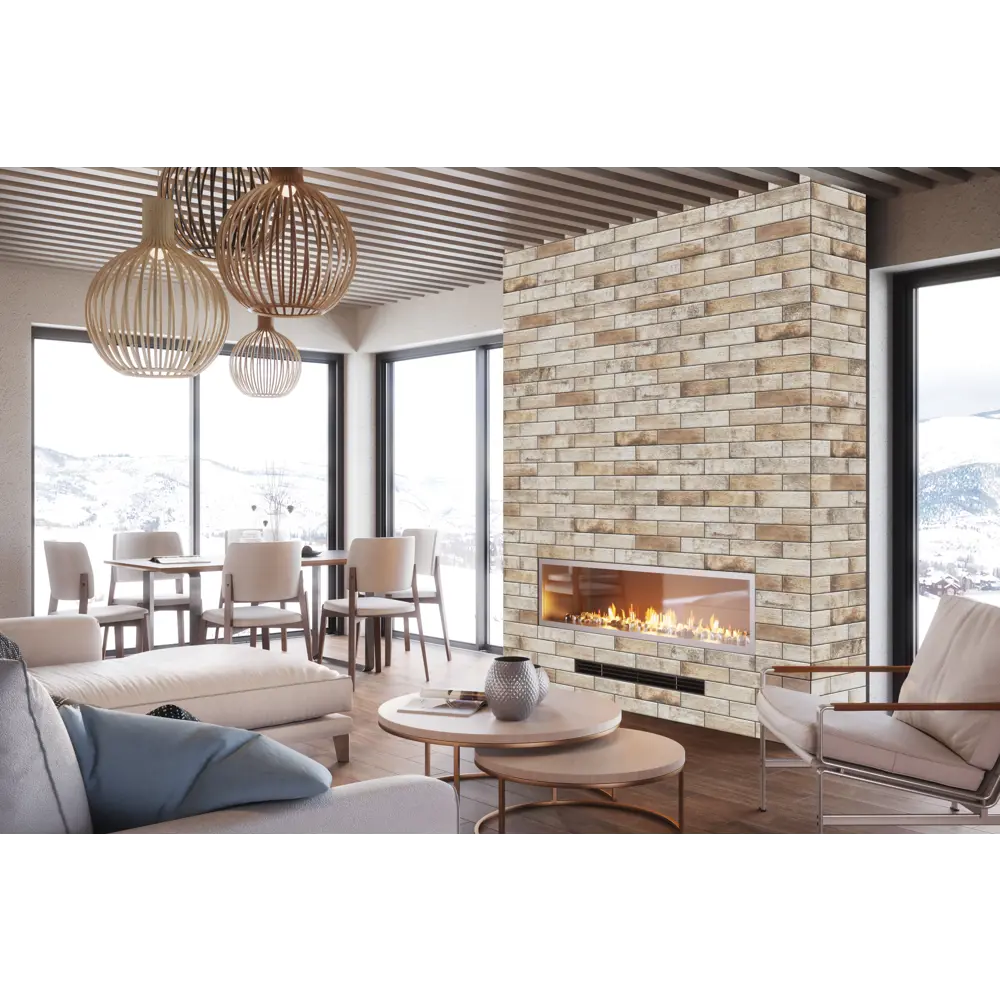 82015332 Плитка клинкерная Cerrad Piatto серо-бежевый 0.48 м² STLM-0017646 - Вид №7