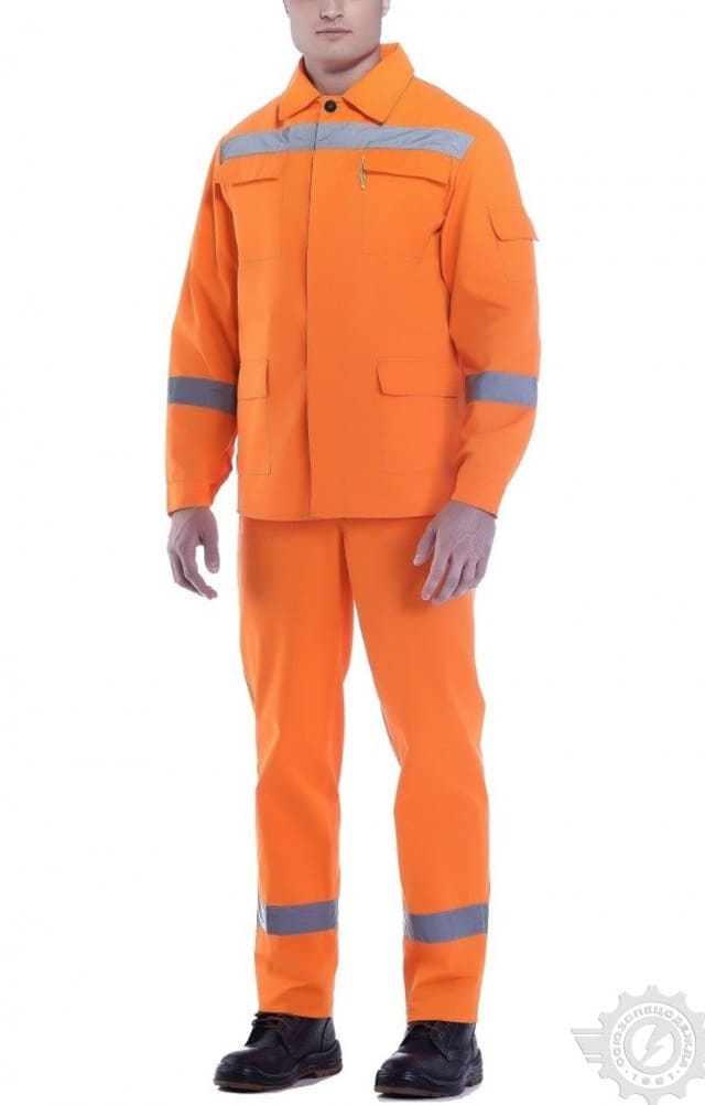 65935 Костюм "Дорожник Флюр" с СВП  Летняя спецодежда  размер 60-62/182-188  - Вид №7