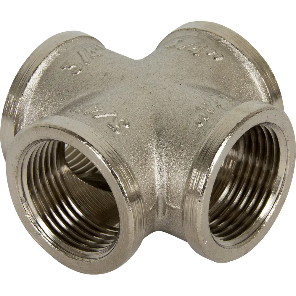 Крестовина Valtec внутренняя резьба 3/4" никелированная латунь VTr.760.N.0005 10515438 STLM-2129227 