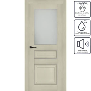 Дверь межкомнатная глухая с замком в комплекте Дерби 2100x900 мм CPL цвет белый 82269419 STLM-2082665