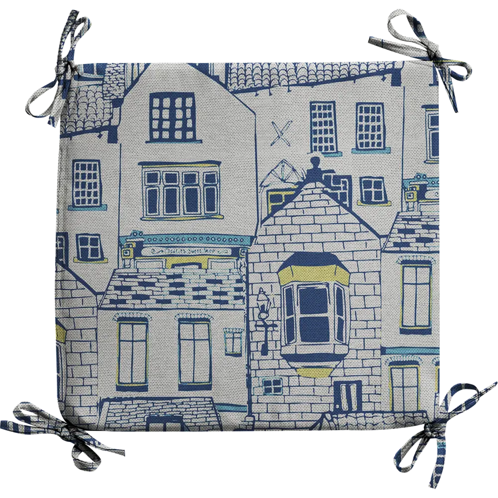 Галета на табурет «Город» 35x35 см цвет мультиколор 82709352 STLM-2140887 LINEN WAY 