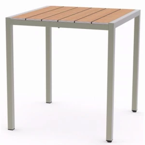 Adico Квадратный садовый стол из нержавеющей стали и дерева