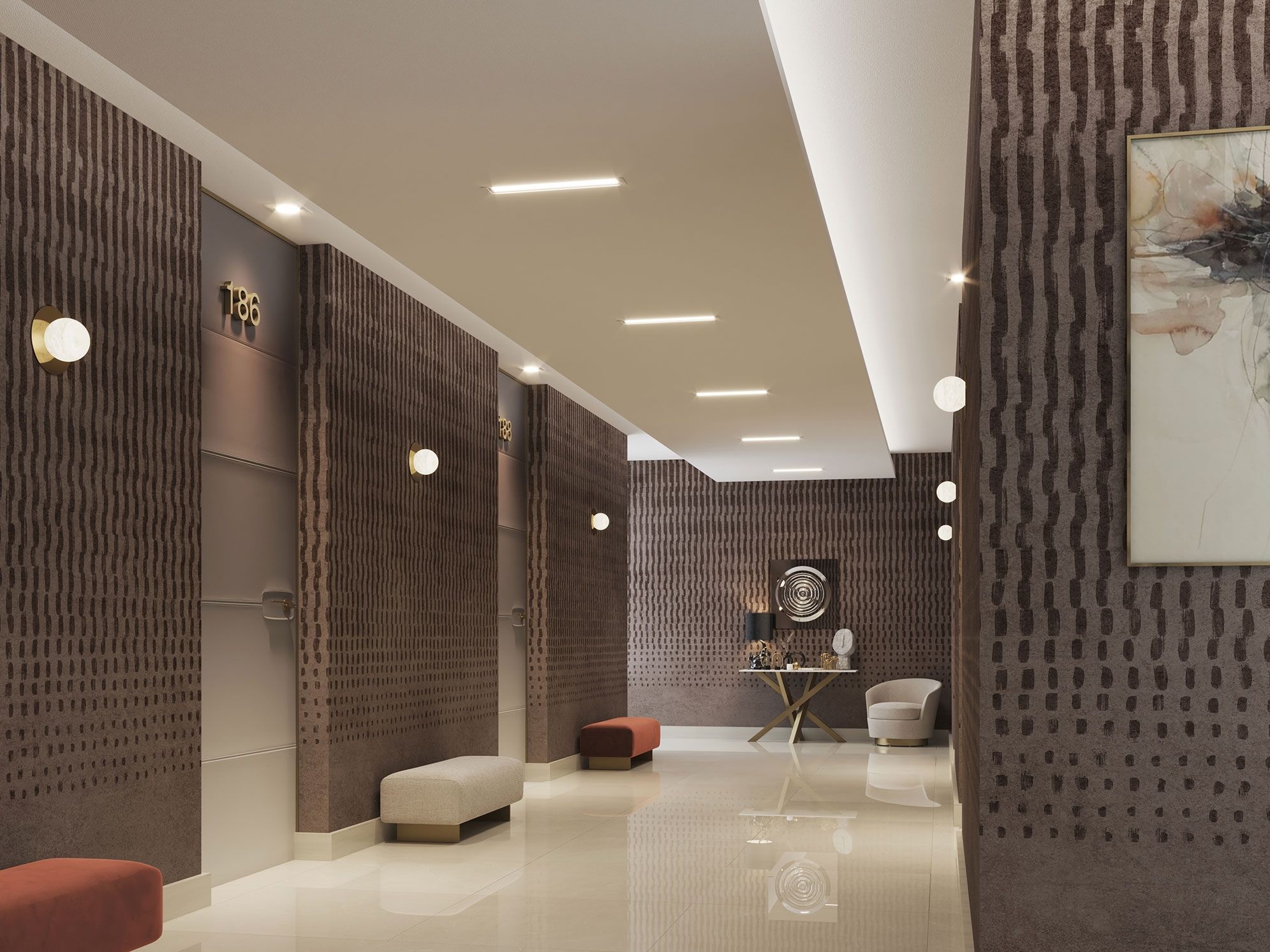 Нетканые полосатые обои Tecnografica Superminimal ARCH-00108562