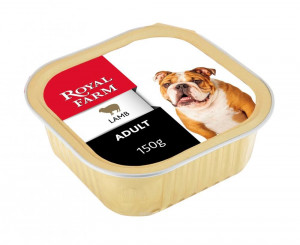 ПР0043294 Корм для собак ягненок конс. 150г ROYAL FARM