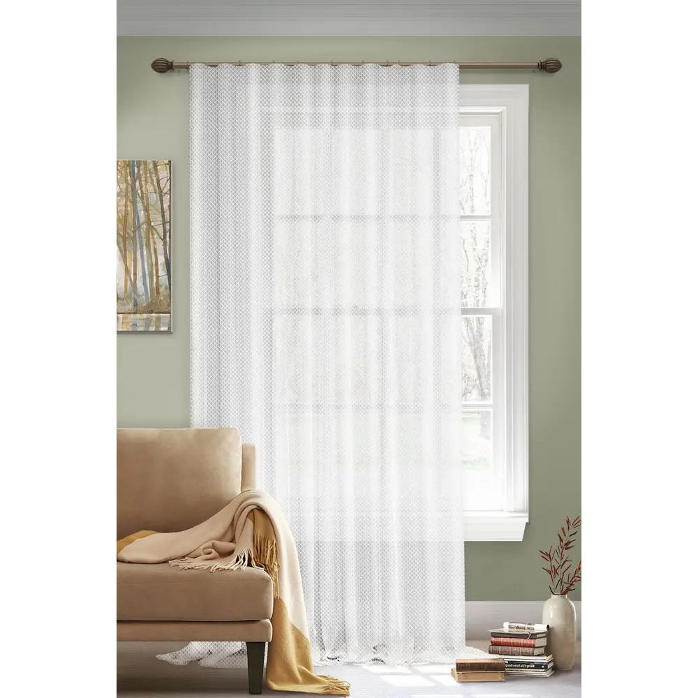 Тюль MIAMOZA Leopar с геометрическим узором 300×280 см 84997673 STLM-0057581 - Вид №4