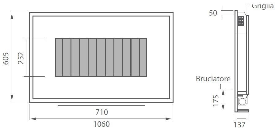 BRITISH FIRES Подвесной газовый камин без дымохода sun-id-1414345 - Вид №1