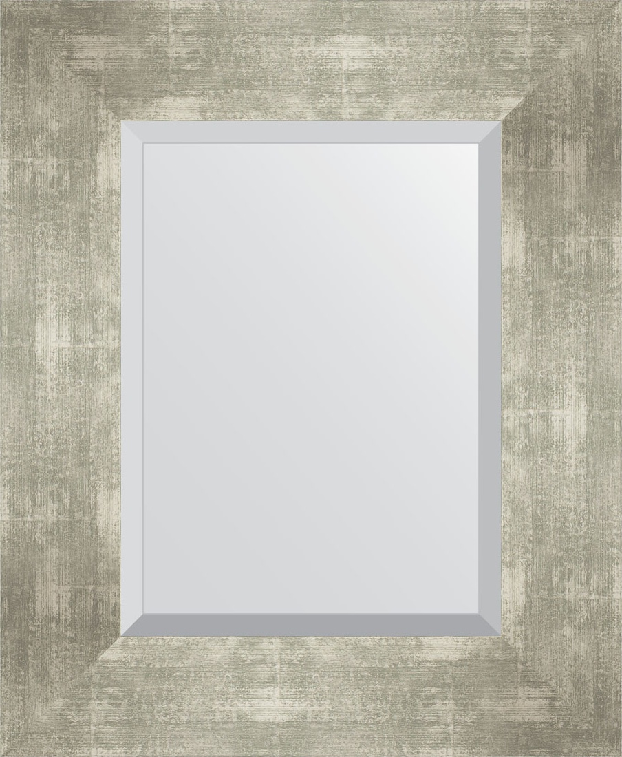 BY 1362 Зеркало с фацетом в багетной раме - алюминий 90 mm EVOFORM Exclusive