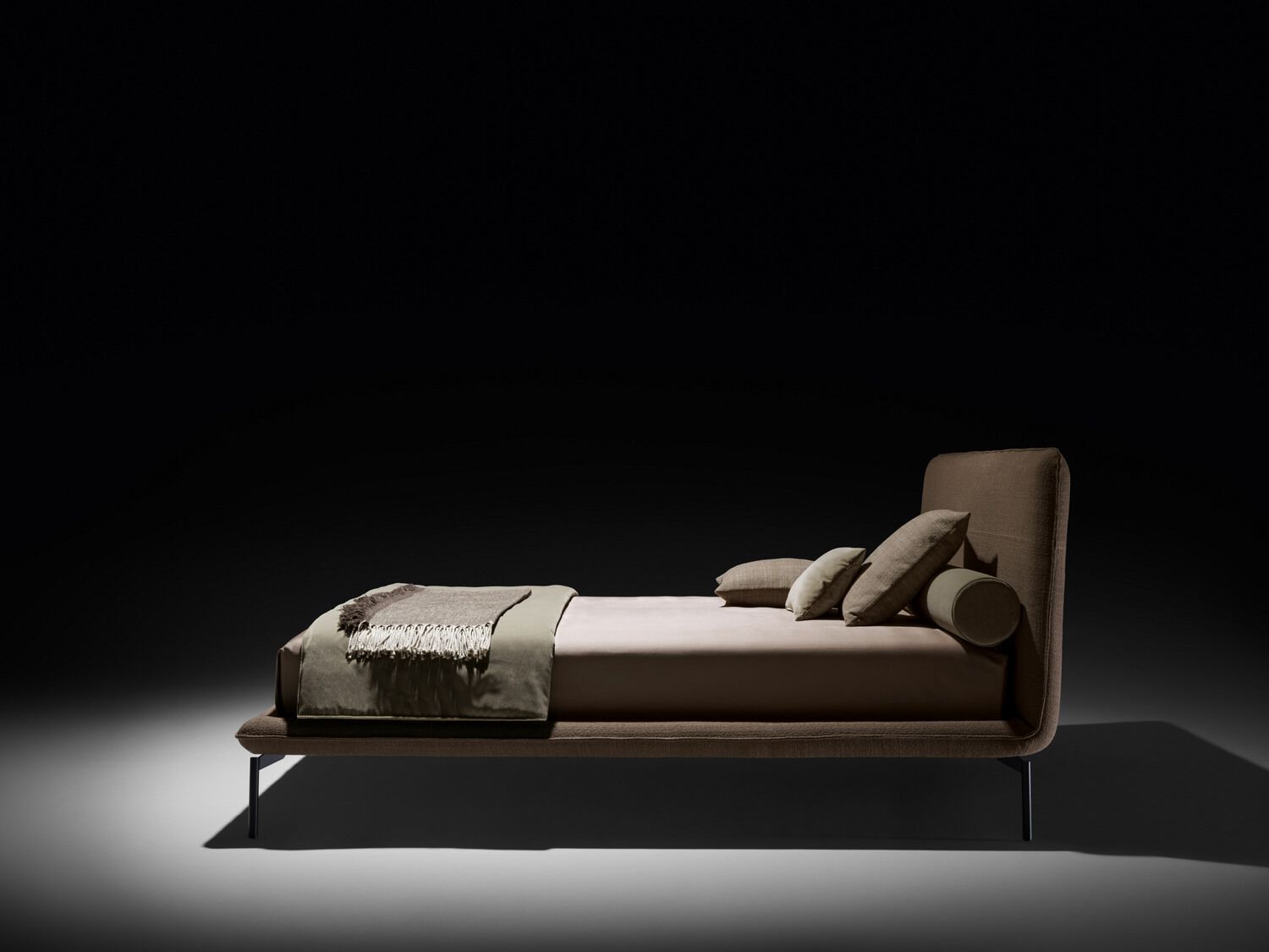 Двуспальная кровать из ткани с мягким изголовьем Twils ELLE ARCH-00136001 - Вид №3