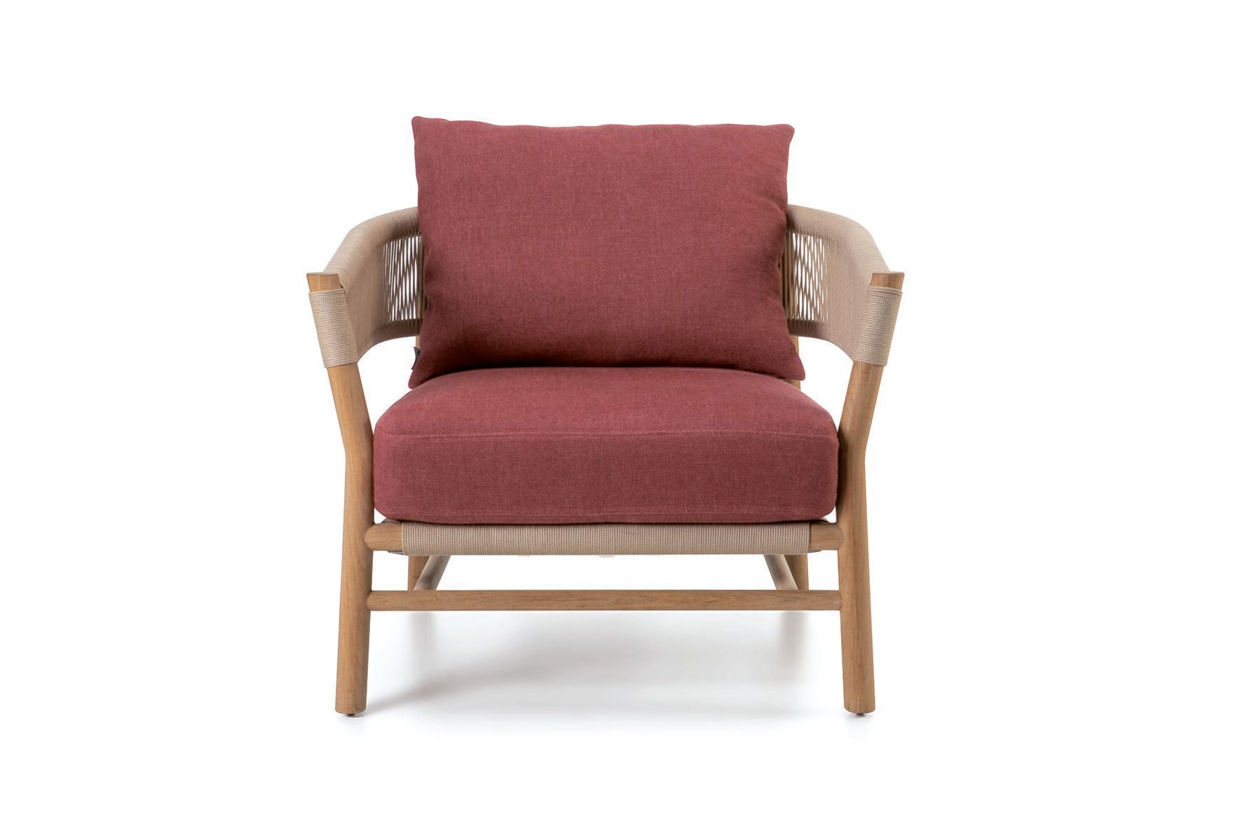 Садовое кресло из тикового дерева с подлокотниками Ethimo ARCH-00016246 - Вид №1