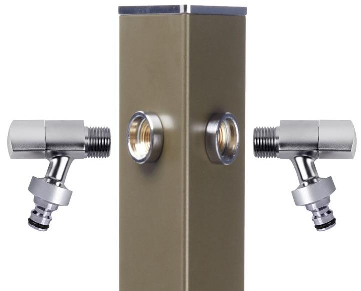 AQUAJET by Colortap Садовый кран из латуни Aquajet 130 silver - Вид №1