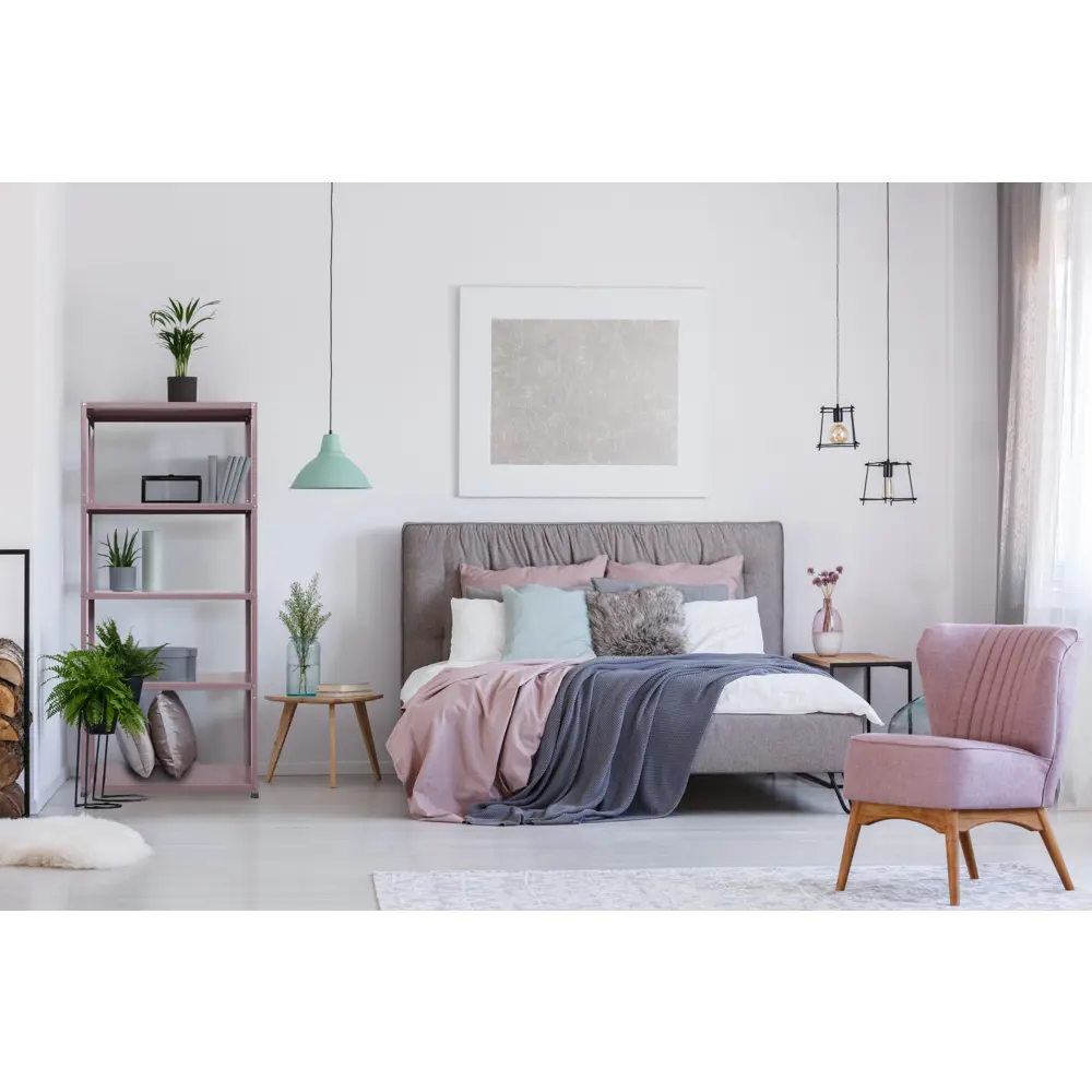 Стеллаж AR Shelving 4 секции 90x30x175 см сталь цвет лиловый 83671381 STLM-2027746  - Вид №3