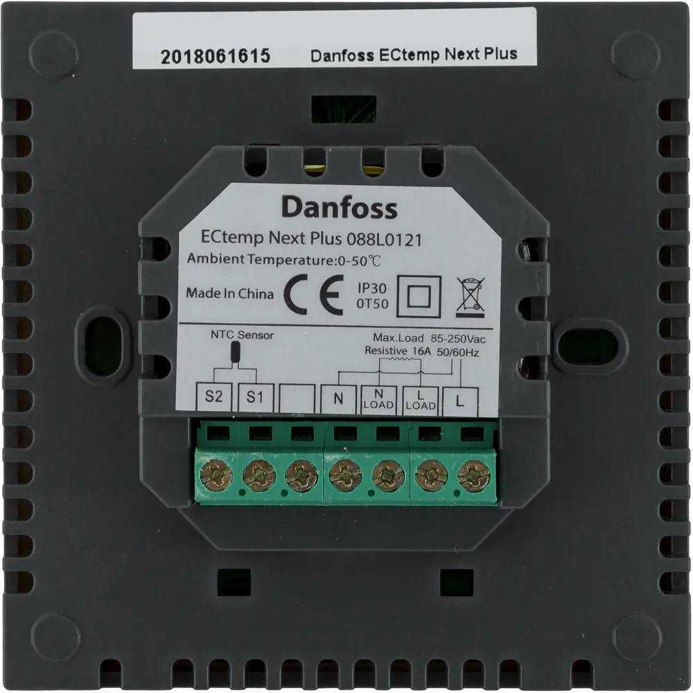 Терморегулятор для теплого пола Danfoss ECtemp Next Plus цифровой, 3520 Вт, цвет белый 82320102 STLM-2082409  - Вид №1