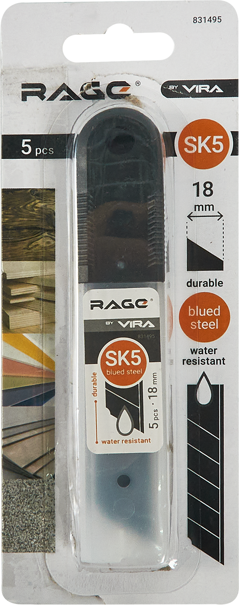 Универсальные лезвия Vira Rage для профессионального использования, 18 мм, 5 шт 84516382 STLM-0051078 - Вид №2
