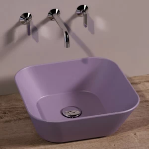 WA03PRUGNAMATT Накладная раковина на столешницу  квадратная Simas