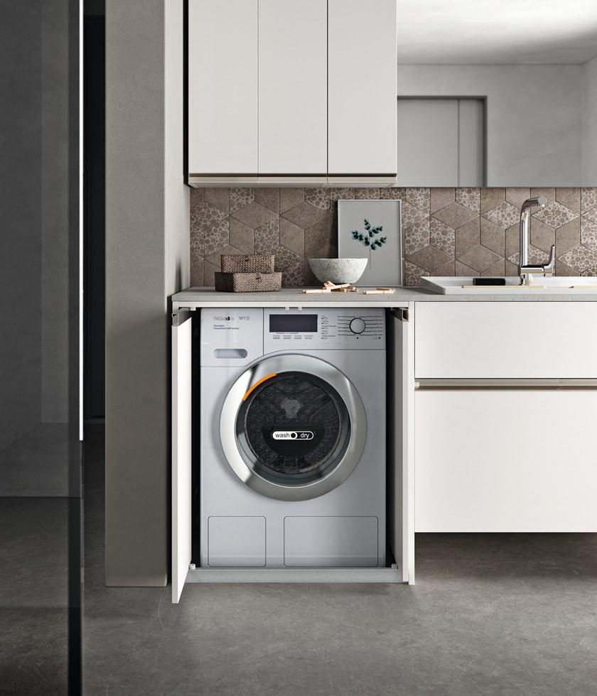 Cerasa Постирочный шкаф с раковиной для стиральной машины Regola sun-id-1460632 - Вид №1