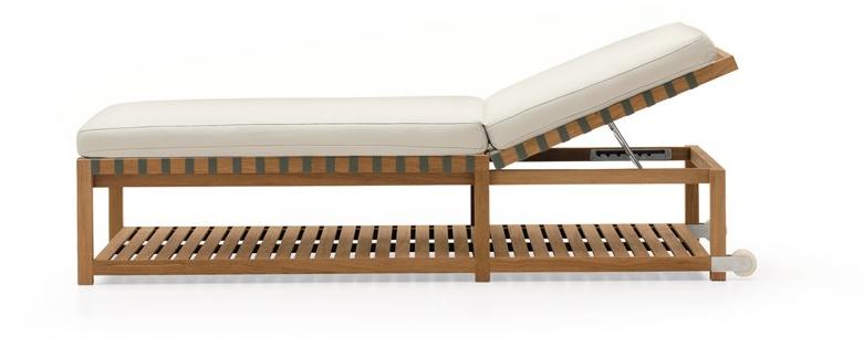 RODA Садовая кушетка из тика на колесиках Network sun-id-1363939 - Вид №1